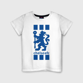 Детская футболка хлопок с принтом Chelsea FC в Петрозаводске, 100% хлопок | круглый вырез горловины, полуприлегающий силуэт, длина до линии бедер | blue | chelsea | club | english | fc | football | london | retirees | soccer | английский | клуб | лондон | пенсионеры | синие | фк | футбол | футбольный | челси