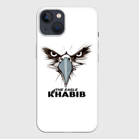 Чехол для iPhone 13 с принтом Орел в Петрозаводске,  |  | khabib | the eagle | боец | бои | борец | борьба | дагестан | мма | нурмагомедов | орел | птица | хабиб | чемпион