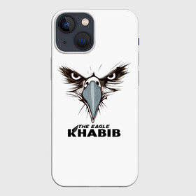 Чехол для iPhone 13 mini с принтом Орел в Петрозаводске,  |  | khabib | the eagle | боец | бои | борец | борьба | дагестан | мма | нурмагомедов | орел | птица | хабиб | чемпион
