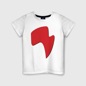 Детская футболка хлопок с принтом огонёк red в Петрозаводске, 100% хлопок | круглый вырез горловины, полуприлегающий силуэт, длина до линии бедер | Тематика изображения на принте: drive | drive fitness | драйв | драйв фитнес