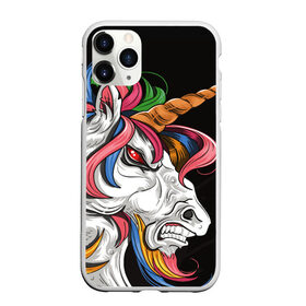 Чехол для iPhone 11 Pro Max матовый с принтом Evil unicorn в Петрозаводске, Силикон |  | black | blue | evil | evil unicorn | green yellow | horn | horse | multicolored | pink | red | white | белый | зеленый желтый | зло | злой единорог | конь | красный | лошадь | разноцветный | рог | розовый | синий | черный