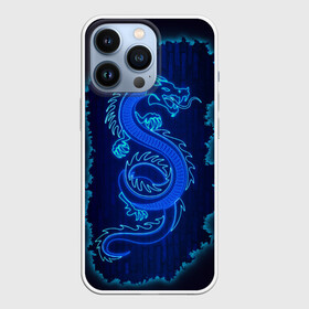 Чехол для iPhone 13 Pro с принтом NEON DRAGON в Петрозаводске,  |  | дракон | китайский дракон | неон | неоновый дракон