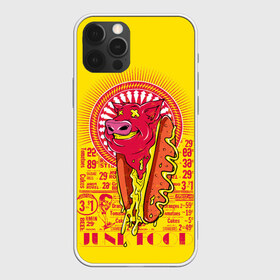 Чехол для iPhone 12 Pro Max с принтом Свиной фаст фуд в Петрозаводске, Силикон |  | бутерброд | гамбургеры | голова свиньи. | еда | свинина | свинья | фаст фуд