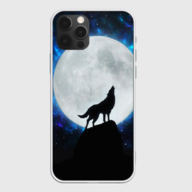 Чехол для iPhone 12 Pro Max с принтом Волк воющий на луну в Петрозаводске, Силикон |  | wolf | волк | волки | волчица | животные | одинокий волк