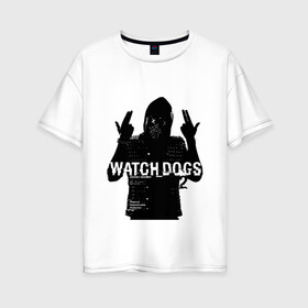 Женская футболка хлопок Oversize с принтом Watch dogs 2 (Z) в Петрозаводске, 100% хлопок | свободный крой, круглый ворот, спущенный рукав, длина до линии бедер
 | black viceroys | ubisoft montreal | watch dogs | watchdogs | watch_dogs | взлом | делфорд уэйд | дефолт | джей би | джей би маркович | дэмиен брэнкс | клара лилл | куинн | лаки | лис | мститель | пирс | рэймонд кинни | сторожевые п