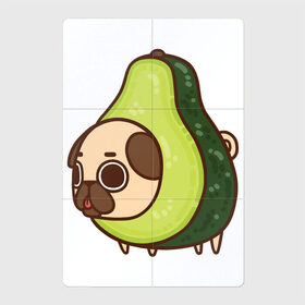 Магнитный плакат 2Х3 с принтом Мопс-авокадо в Петрозаводске, Полимерный материал с магнитным слоем | 6 деталей размером 9*9 см | авокадо | арт | мопс | рисунок | сладкий | сладость | собака в костюме | собака в костюмчике | фрукт | фрукты
