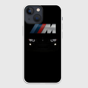 Чехол для iPhone 13 mini с принтом BMW M в Петрозаводске,  |  | bmw | авто | автомобиль | бмв | логотип | марка | машина | надпись | текстура