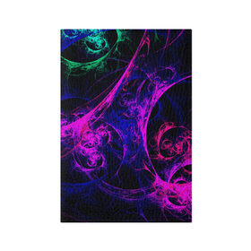 Обложка для паспорта матовая кожа с принтом GambaTR в Петрозаводске, натуральная матовая кожа | размер 19,3 х 13,7 см; прозрачные пластиковые крепления | Тематика изображения на принте: abstraction | colorful | dark | fractal | glow | patterns | shapes | tangled | texture | абстракция | запутанный | разноцветный | свечение | текстура | темный | узоры | формы | фрактал