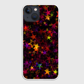 Чехол для iPhone 13 с принтом Stars в Петрозаводске,  |  | abstract | art | colorful | shapes | stars | texture | абстрактный | арт | звезды | разноцветный | текстура | формы
