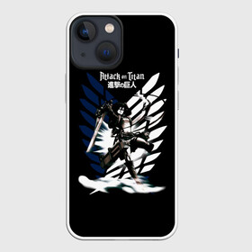 Чехол для iPhone 13 mini с принтом Микаса Аккерман на фоне герба в Петрозаводске,  |  | anime | attack on titan | аниме | армин арлерт | атак он титан | атака на титанов | атака титанов | великаны | гарнизон | колоссальный | леви | легион разведки | лого | манга | микаса аккерман | разведкорпус