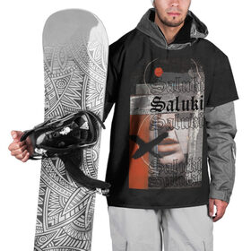 Накидка на куртку 3D с принтом SALUKI в Петрозаводске, 100% полиэстер |  | Тематика изображения на принте: rap | saluki | saluki rap | рэп | рэпер | салюки