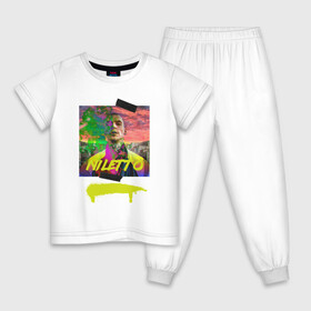 Детская пижама хлопок с принтом Niletto в Петрозаводске, 100% хлопок |  брюки и футболка прямого кроя, без карманов, на брюках мягкая резинка на поясе и по низу штанин
 | Тематика изображения на принте: niletto | краш | любимка niletto | нилето