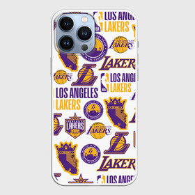 Чехол для iPhone 13 Pro Max с принтом LAKERS LOGO в Петрозаводске,  |  | Тематика изображения на принте: 24 lakers | kobe bryant | lakers | los angeles lakers | баскетбол. | коби брайант | лос анджелес лейкерс | лосанджелес лейкерс