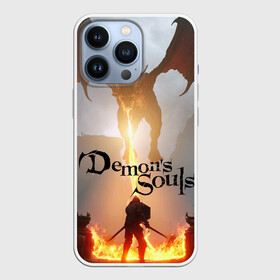 Чехол для iPhone 13 Pro с принтом Demons Souls в Петрозаводске,  |  | Тематика изображения на принте: armor | dark souls | demons souls | dragon | fire | games | knight | namco bandai | nextgen | playstation 5 | praise the sun | ps5 | броня | восславь солнце | дарк соулс | демон соулс | дракон | игры | некстген | огонь | плейстейшен 5 | пс5 | рыцарь | тем