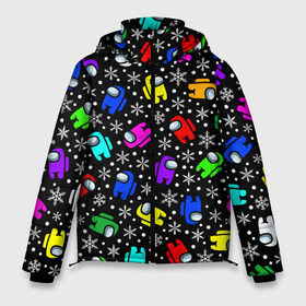 Мужская зимняя куртка 3D с принтом Snowfall impostors в Петрозаводске, верх — 100% полиэстер; подкладка — 100% полиэстер; утеплитель — 100% полиэстер | длина ниже бедра, свободный силуэт Оверсайз. Есть воротник-стойка, отстегивающийся капюшон и ветрозащитная планка. 

Боковые карманы с листочкой на кнопках и внутренний карман на молнии. | Тематика изображения на принте: among us | ice | impostor | merry | snow | winter | амонг ас | девочкам | детям | зима | инопланетяне | космические | космонавты | мальчикам | новогодние | новый год | персонажи | предатель | рождество | самозванец | снег