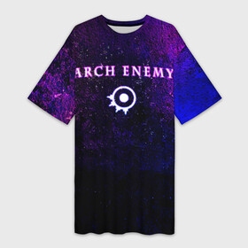 Платье-футболка 3D с принтом Arch Enemy. Neon logo в Петрозаводске,  |  | archenemy | band | bodom | deathmetal | electroguitars | guitars | hard rock | legends | metal | metalhead | progressive | rock | rock legends | rockon | shred | trash | гитары | метал | металхед | рок | рок легенды | рокконцерт | тяжеляк | хардрок