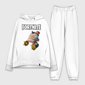 Женский костюм хлопок Oversize с принтом Bobo Fotnite в Петрозаводске,  |  | bobo | bobo fortnite | fortnite | fortnite 2020 | fortnite halloween | fortnitemares | fortnitemares 2020 | game fortnite | midas revenge | лого | логотип фортнайт | надпись | фортнайт | фортнайт хэллоуин