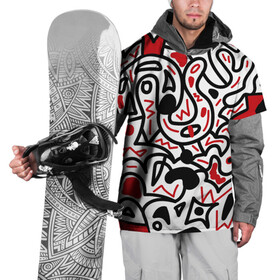 Накидка на куртку 3D с принтом Африканский хаос в Петрозаводске, 100% полиэстер |  | minimal | абстракция | креатив | минимализм | текстуры