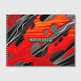 Альбом для рисования с принтом Watch Dogs Recing в Петрозаводске, 100% бумага
 | матовая бумага, плотность 200 мг. | Тематика изображения на принте: dogs | legion | logo | text | watch | взлом | игра | легион | лого | символ | текст | хак | хакер | хакеры