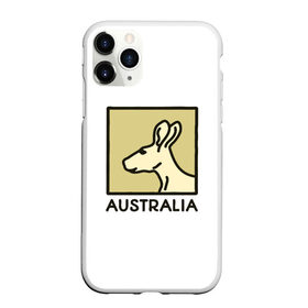 Чехол для iPhone 11 Pro матовый с принтом Australia в Петрозаводске, Силикон |  | Тематика изображения на принте: australia | австралия | животные | кенгуру | страны