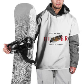Накидка на куртку 3D с принтом Hunter в Петрозаводске, 100% полиэстер |  | hunter | будь сильнее | будь храбрым | охотник | тигр | хищник