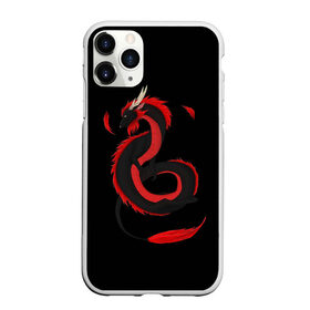 Чехол для iPhone 11 Pro Max матовый с принтом RED DRAGON в Петрозаводске, Силикон |  | amoled | дракон | дракон с хвостом | китайский дракон | китайский праздник