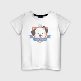 Детская футболка хлопок с принтом 101 Dalmatians в Петрозаводске, 100% хлопок | круглый вырез горловины, полуприлегающий силуэт, длина до линии бедер | 101 dalmatians | 101 далматинец | disney | vdkimel | дисней