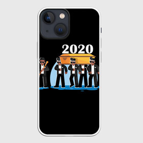 Чехол для iPhone 13 mini с принтом 2020 не спасти... в Петрозаводске,  |  | 2020 год мем | dancing coffin | tony igy astronomia tony igy | мем про 2020 год | мультяшные персонажи | популярный мем | смешной арт | черные гробовщики