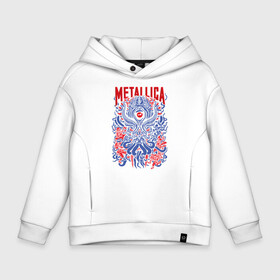 Детское худи Oversize хлопок с принтом Metallica в Петрозаводске, френч-терри — 70% хлопок, 30% полиэстер. Мягкий теплый начес внутри —100% хлопок | боковые карманы, эластичные манжеты и нижняя кромка, капюшон на магнитной кнопке | american | heavy metal | los angeles | metal band | metallica | music | thrash metal | американская | лос анджелес | метал группа | металлика | музыка | трэш метал | трэш металл | хеви метал