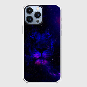 Чехол для iPhone 13 Pro Max с принтом ЗВЕЗДНЫЙ ЛЕВ в Петрозаводске,  |  | animal | dark | king | lion | star | животные | звезды | звери | космос | лев | неон | силуэт | тьма | ультрафиолет | царь