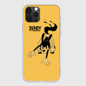 Чехол для iPhone 12 Pro Max с принтом Bendy And The Ink Machine в Петрозаводске, Силикон |  | Тематика изображения на принте: bendy | bendy and the ink machine | бенди | бени | бенни | бэнди | детская | детям | игра | капли | компьютерная игра | краска | машина | подтеки | ужастик | чернила | чернильная