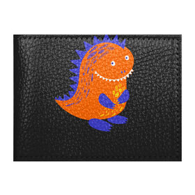Обложка для студенческого билета с принтом Оранжевый дракончин-динозаврик в Петрозаводске, натуральная кожа | Размер: 11*8 см; Печать на всей внешней стороне | Тематика изображения на принте: dino | волшебный | дино | динозавр | динозаврик | дракон | дракончик | дракоша | змей горыныч | змея | змий | малыш | милашка | милый | парк юрского периода | сказка | сказочный | фэнтези