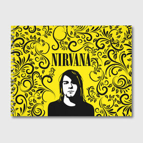Альбом для рисования с принтом NIRVANA в Петрозаводске, 100% бумага
 | матовая бумага, плотность 200 мг. | Тематика изображения на принте: nirvana | nirvana smells like | rock | teen spirit | курт кобейн | нирвана | песни | рок.