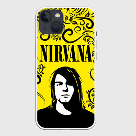 Чехол для iPhone 13 с принтом NIRVANA в Петрозаводске,  |  | nirvana | nirvana smells like | rock | teen spirit | курт кобейн | нирвана | песни | рок.