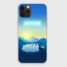 Чехол для iPhone 12 Pro Max с принтом NATURE в Петрозаводске, Силикон |  | горы | закат | лес | ночное небо | озеро в лесу | олень в лесу | природа | солнце