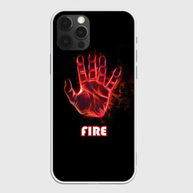 Чехол для iPhone 12 Pro Max с принтом FIRE в Петрозаводске, Силикон |  | amoled | огонь | пальцы | рука в огне | рука человека