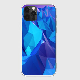 Чехол для iPhone 12 Pro Max с принтом NEON CRYSTALLS в Петрозаводске, Силикон |  | алмазы | блеск | кристаллы | монотонный цвет | неоновый принт | переливание цветов | синий цвет