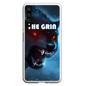 Чехол для Honor 20 с принтом THE GRIN в Петрозаводске, Силикон | Область печати: задняя сторона чехла, без боковых панелей | волк | волк зимой | глаза волка | горящие глаза | неоновый глаза | оборотень | оскал | оскал волка | оскал оборотня