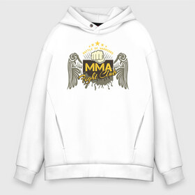 Мужское худи Oversize хлопок с принтом MMA в Петрозаводске, френч-терри — 70% хлопок, 30% полиэстер. Мягкий теплый начес внутри —100% хлопок | боковые карманы, эластичные манжеты и нижняя кромка, капюшон на магнитной кнопке | arts | fights | martial | mixed | mma | no rules | sports | wrestling | без правил | боевые | бои | борьба | единоборства | искусства | смешанные | спорт