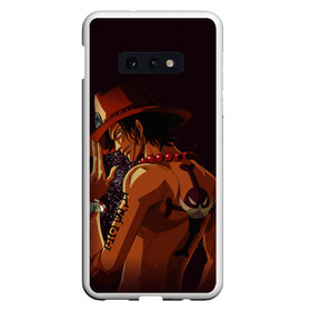 Чехол для Samsung S10E с принтом One Piece Портгас Д Эйс в Петрозаводске, Силикон | Область печати: задняя сторона чехла, без боковых панелей | one piece | аниме | обезьяна д. луффи | портгас д. эйс | туз | эйс огненный кулак