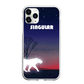 Чехол для iPhone 11 Pro Max матовый с принтом SINGULAR в Петрозаводске, Силикон |  | алый закат | звездное небо | неоновый тигр | ночное небо | тигр на закате