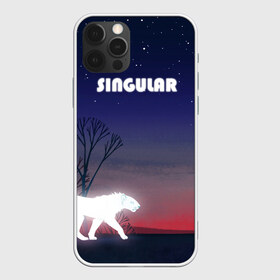 Чехол для iPhone 12 Pro Max с принтом SINGULAR в Петрозаводске, Силикон |  | алый закат | звездное небо | неоновый тигр | ночное небо | тигр на закате