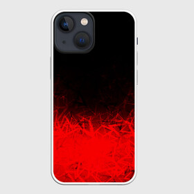 Чехол для iPhone 13 mini с принтом КРАСНО ЧЕРНЫЙ ГРАДИЕНТ в Петрозаводске,  |  | black | blood | fire | red | stars | градиент | звезды | красный | кровь | огонь | текстуры | узор | черный