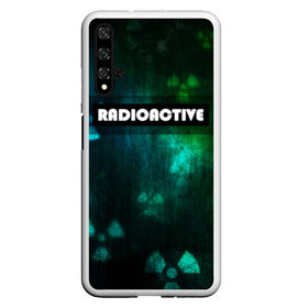 Чехол для Honor 20 с принтом RADIOACTIVE в Петрозаводске, Силикон | Область печати: задняя сторона чехла, без боковых панелей | значок радиации | металл текстура | метро | радиация | сталкер