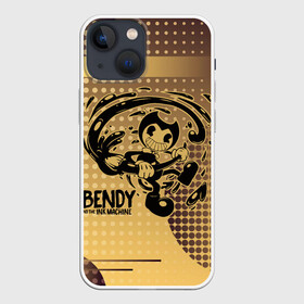 Чехол для iPhone 13 mini с принтом BENDY AND THE INK MACHINE. в Петрозаводске,  |  | bendy | bendy and the ink machine | бенди | бенди и чернильная машина | большие чудеса | взлёты и падения | движущиеся картинки | последняя бобина | старая песня