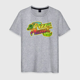 Мужская футболка хлопок с принтом Pizza Planet в Петрозаводске, 100% хлопок | прямой крой, круглый вырез горловины, длина до линии бедер, слегка спущенное плечо. | pixar | pizza planet | toy story | vdzabma | история игрушек | пиксар
