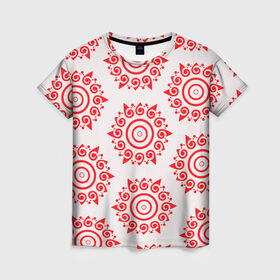 Женская футболка 3D с принтом Цишань Вэнь в Петрозаводске, 100% полиэфир ( синтетическое хлопкоподобное полотно) | прямой крой, круглый вырез горловины, длина до линии бедер | вэнь жохань | вэнь нин | магистр дьявольского культа | солнце | узор | цишань вэнь