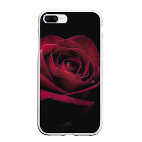 Чехол для iPhone 7Plus/8 Plus матовый с принтом роза в Петрозаводске, Силикон | Область печати: задняя сторона чехла, без боковых панелей | гибридная роза | красная роза | роза | чайная роза | черная роза