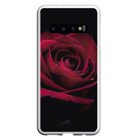Чехол для Samsung Galaxy S10 с принтом роза в Петрозаводске, Силикон | Область печати: задняя сторона чехла, без боковых панелей | Тематика изображения на принте: гибридная роза | красная роза | роза | чайная роза | черная роза
