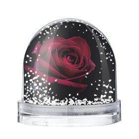 Снежный шар с принтом роза в Петрозаводске, Пластик | Изображение внутри шара печатается на глянцевой фотобумаге с двух сторон | гибридная роза | красная роза | роза | чайная роза | черная роза